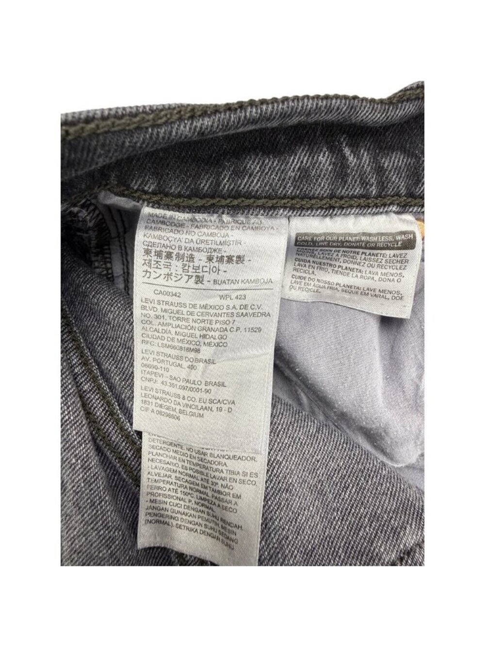 Levi’s Premium Ribcage Straight Leg Ankle Jeans Feelin Cagey 26 x 27 - Picture 4 of 9